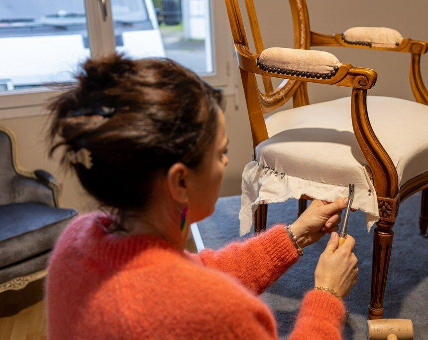 artisan créateur tapissier d'ameublement Lorient - Géraldine Maillot